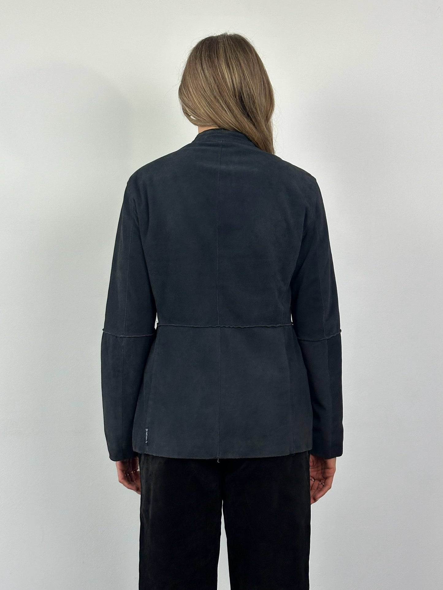 Armani Jeans Fitted Suede Jacket - M