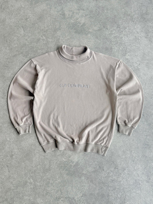 cp company 1990s roll neck spellout sweatshirt (m)
