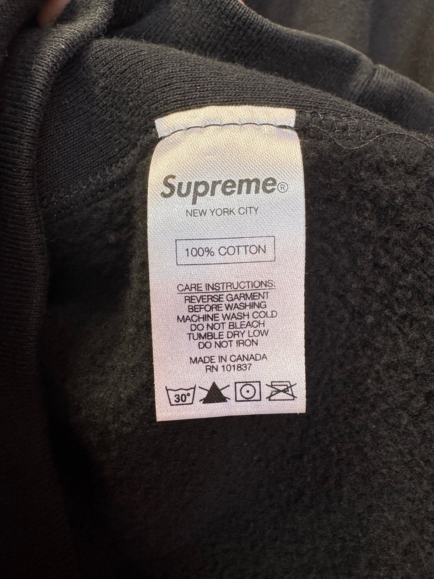 S/S20 Supreme S Logo Embroidered Hoodie