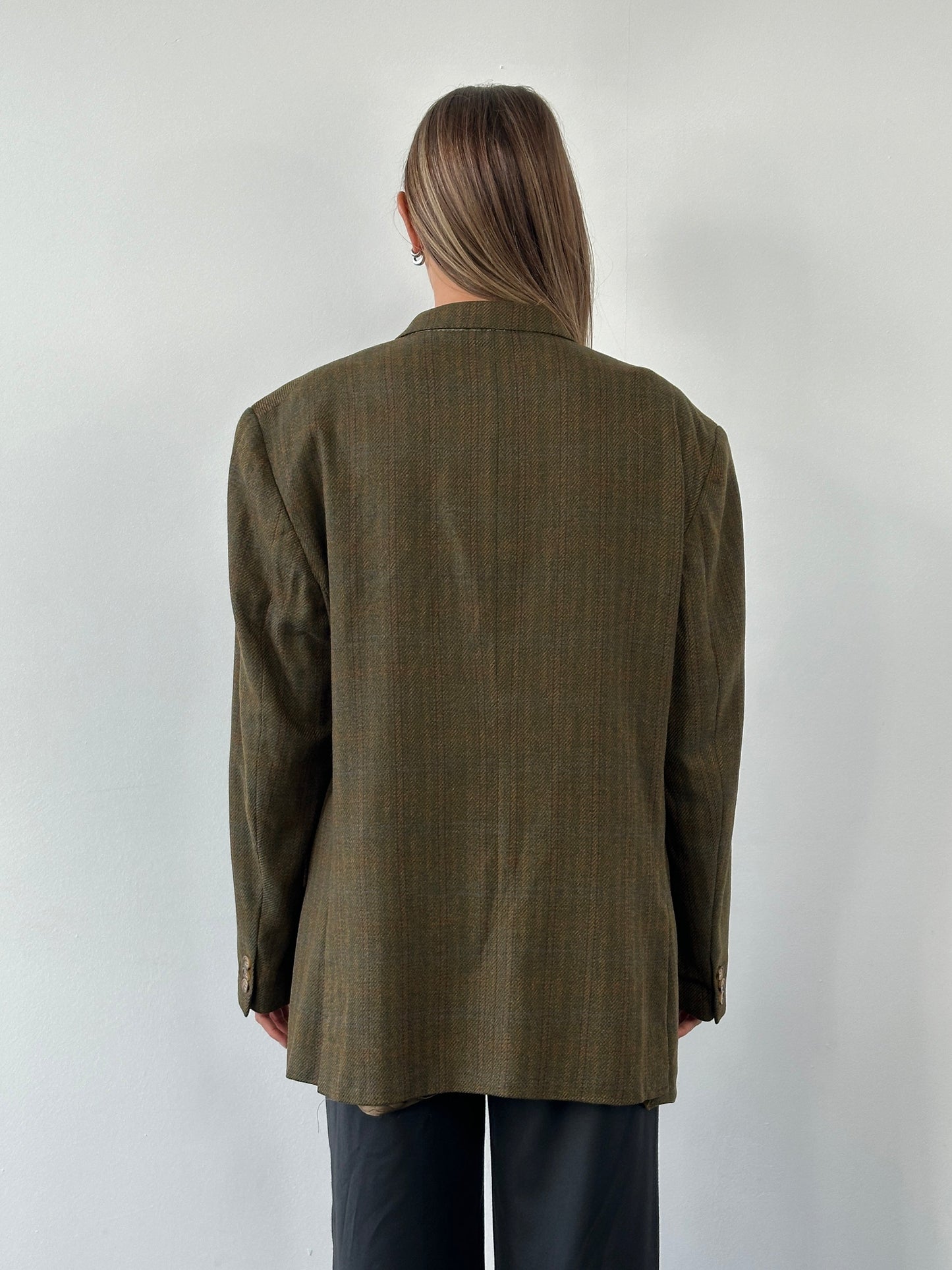 Del Mare 1911 x Loro Piana 2000s Wool Cashmere Check Blazer - 44R/XL
