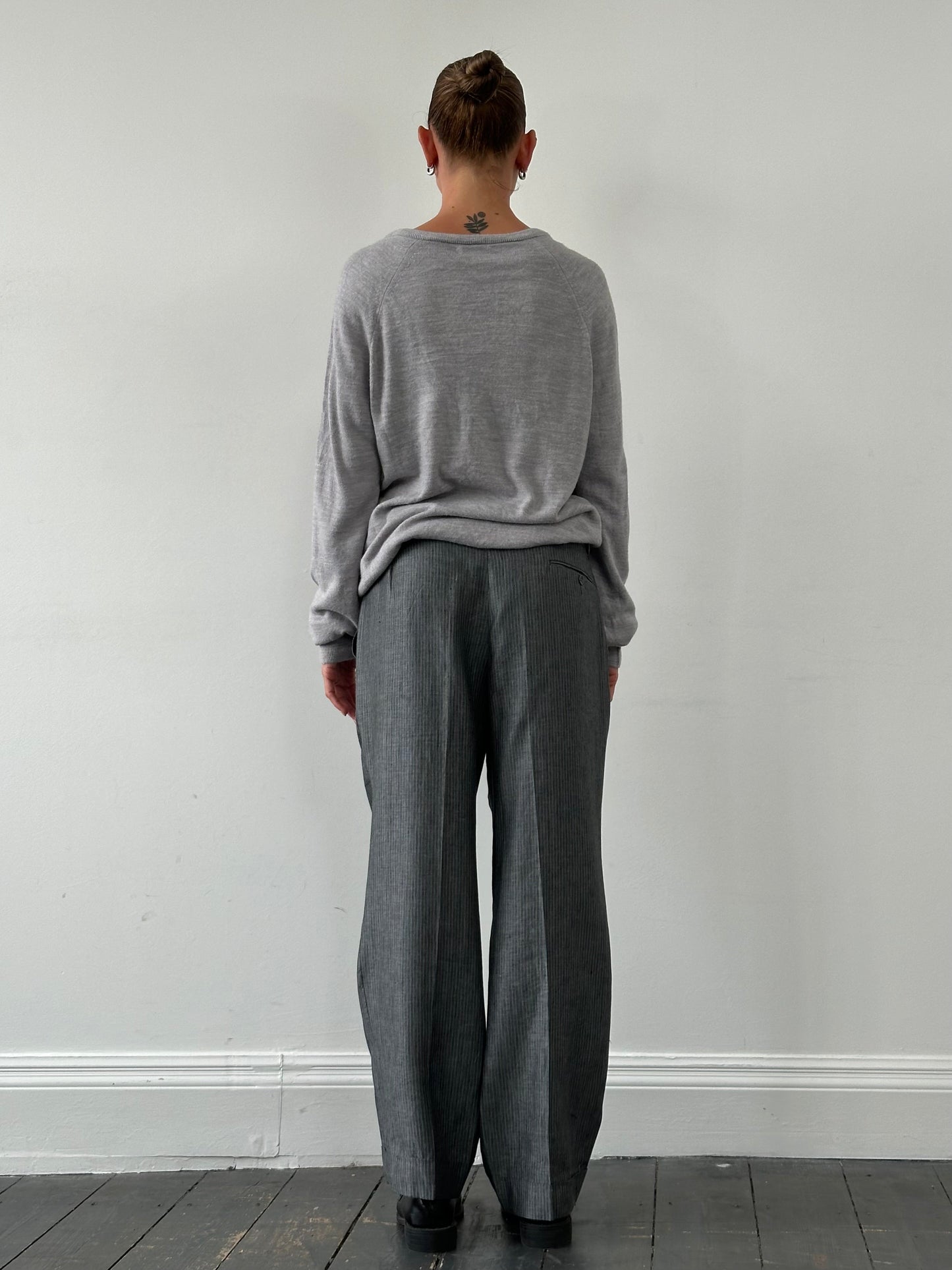 Christian Dior 1980s V Neck Logo Knitted Jumper - L/XL