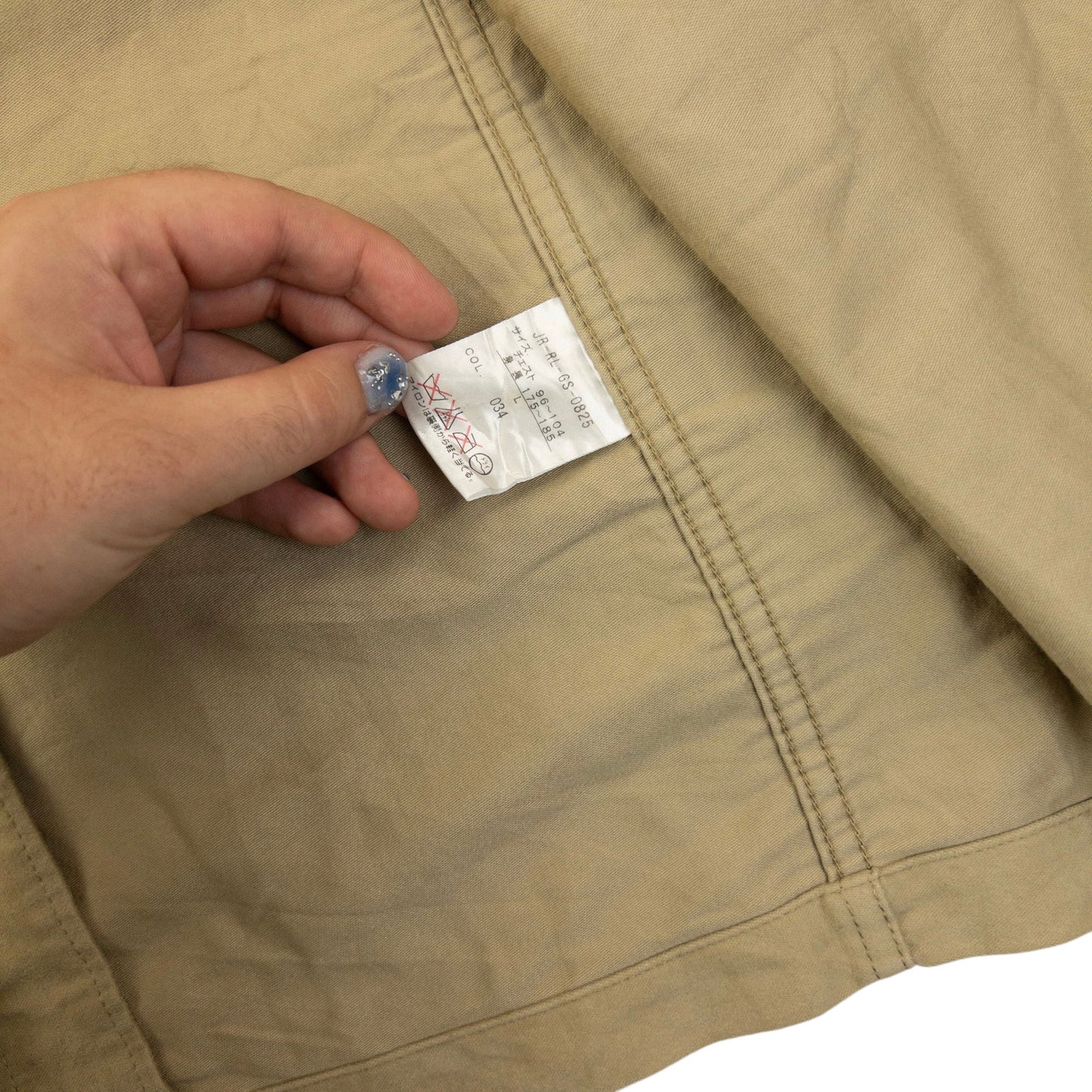 Vintage 90s Polo Ralph Lauren Button Up Jacket Size M | Medium, Beige