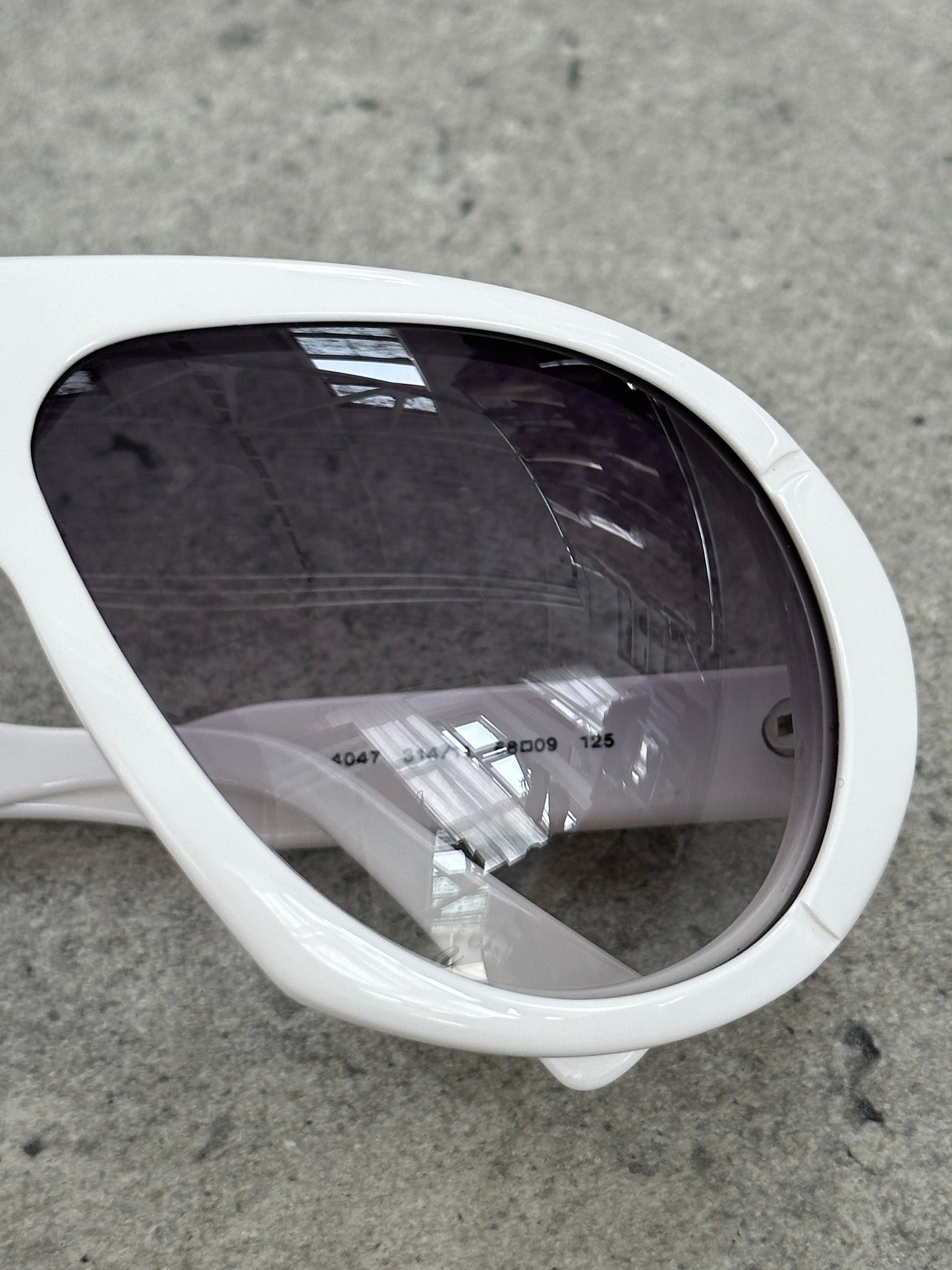 Versace 2000s Oversized Shield Logo Sunglasses