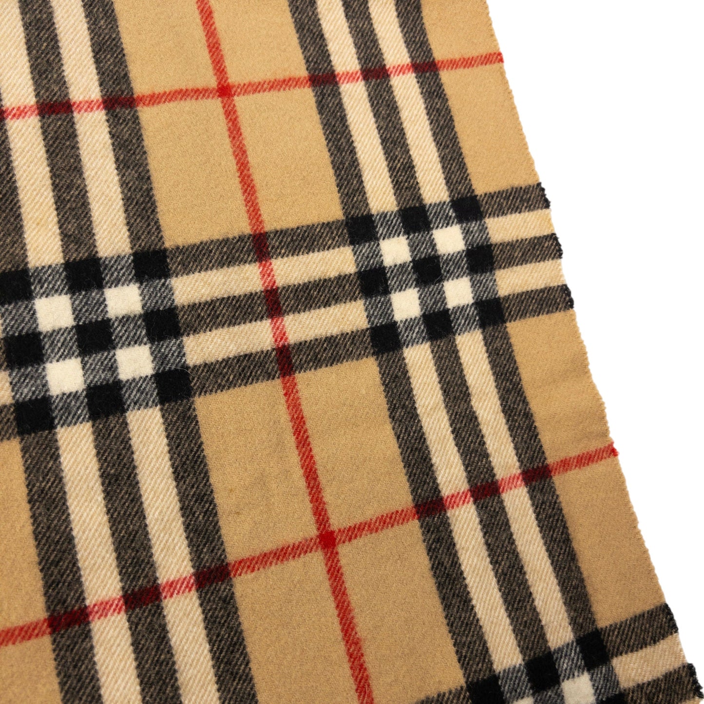 Vintage Burberry Nova Check Tassel Throw Blanket