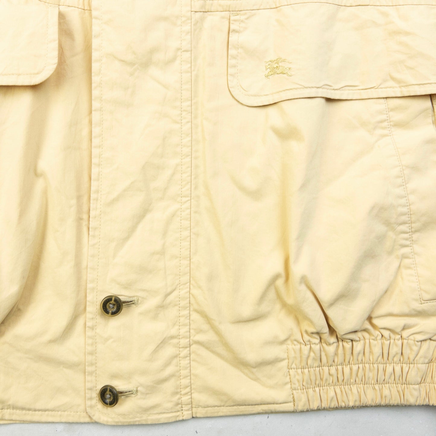Vintage 90s Burberry Zip Up Jacket Size M | Medium, Yellow