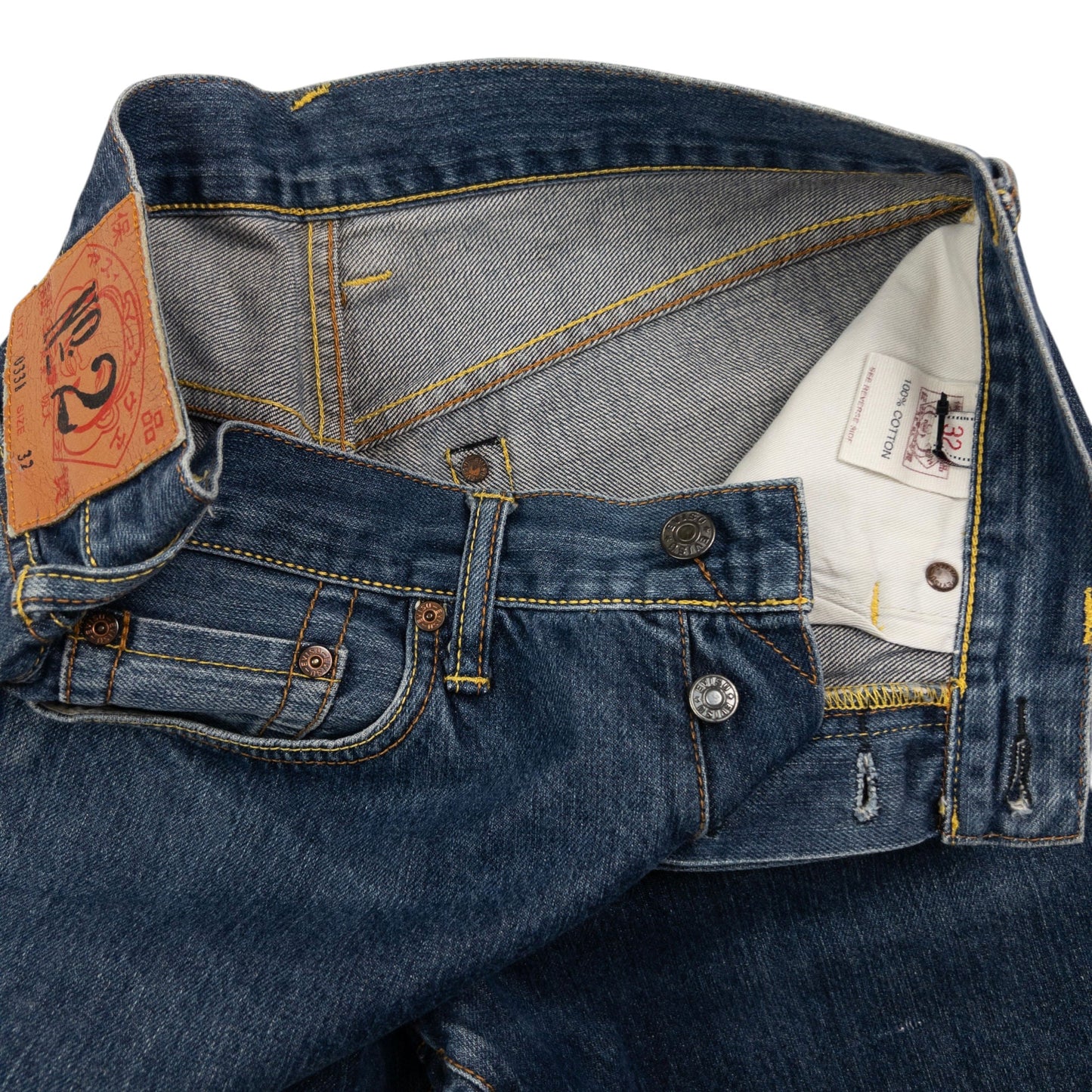 Vintage Evisu Double Gull Embroidered Japanese Denim Jeans Size W30