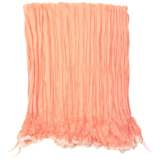 Vintage 90s Issey Miyake Pleated Crinkle Scarf | O/S, Pink
