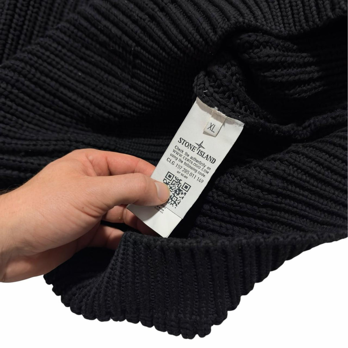 Stone Island Shadow Project Heavy Knit | XL, Black