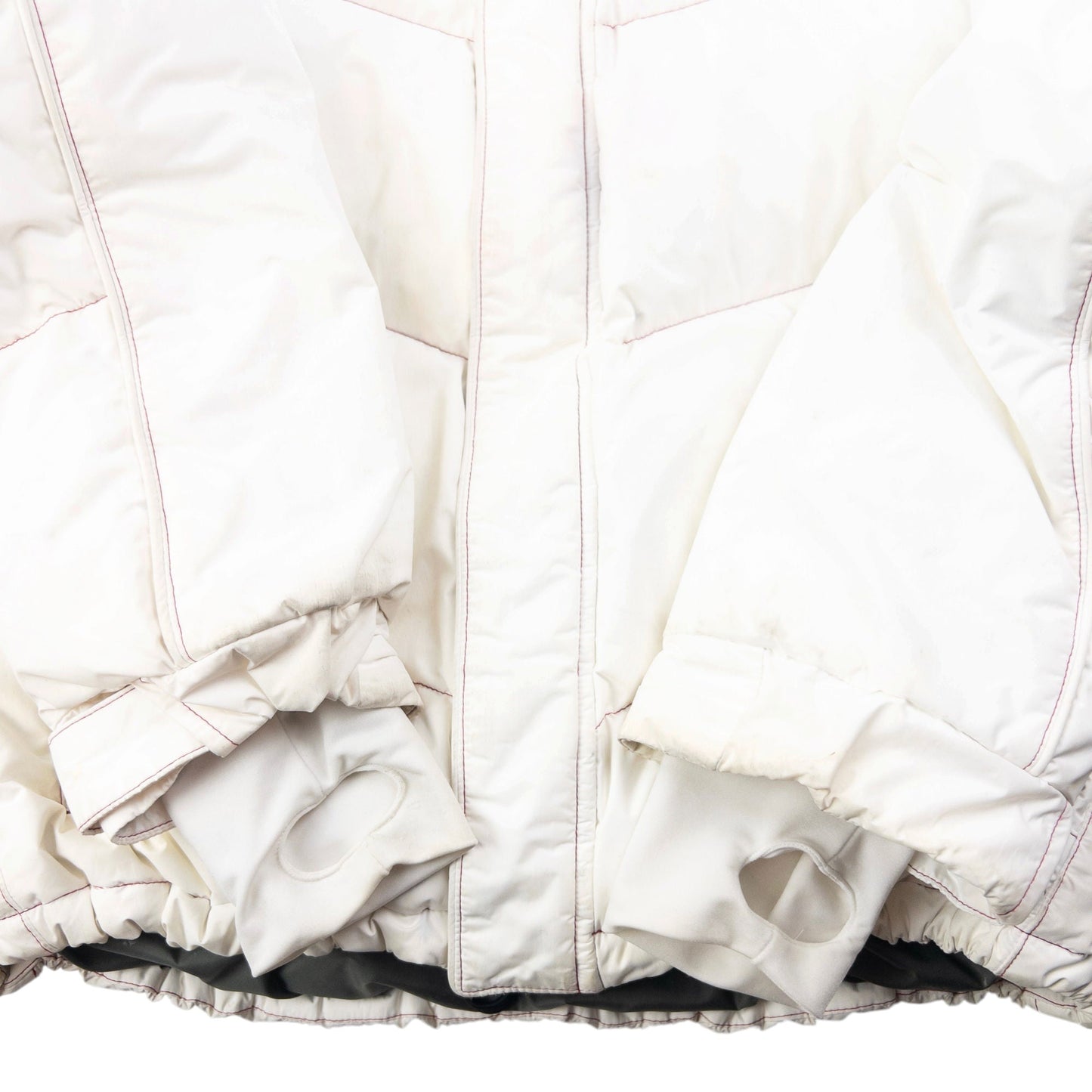 Vintage 90s Oakley Hydro Fuel Zip Up Puffer Snowboarding Jacket Size M | Medium, Red