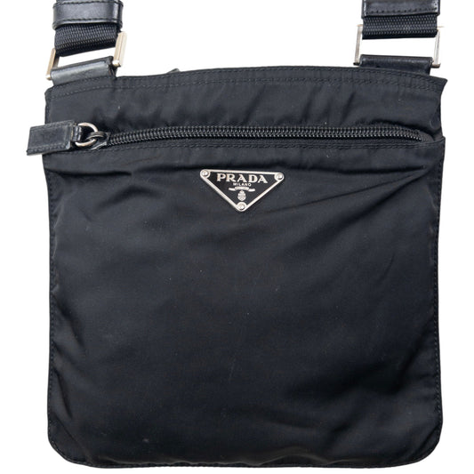 Vintage 2000s Prada Crossbody Bag | O/S, Black