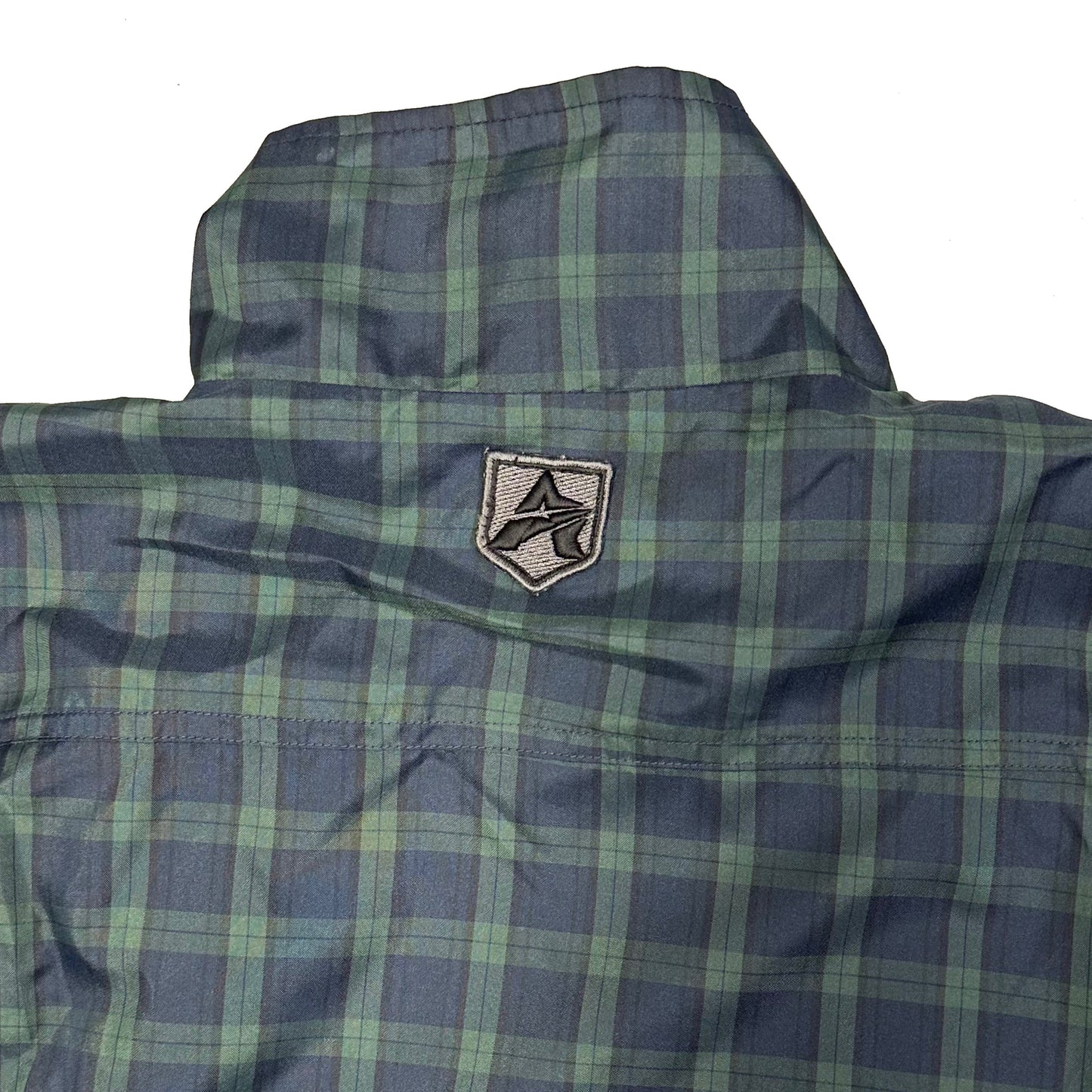 Avirex Plaid Nylon Jacket In Green ( L )