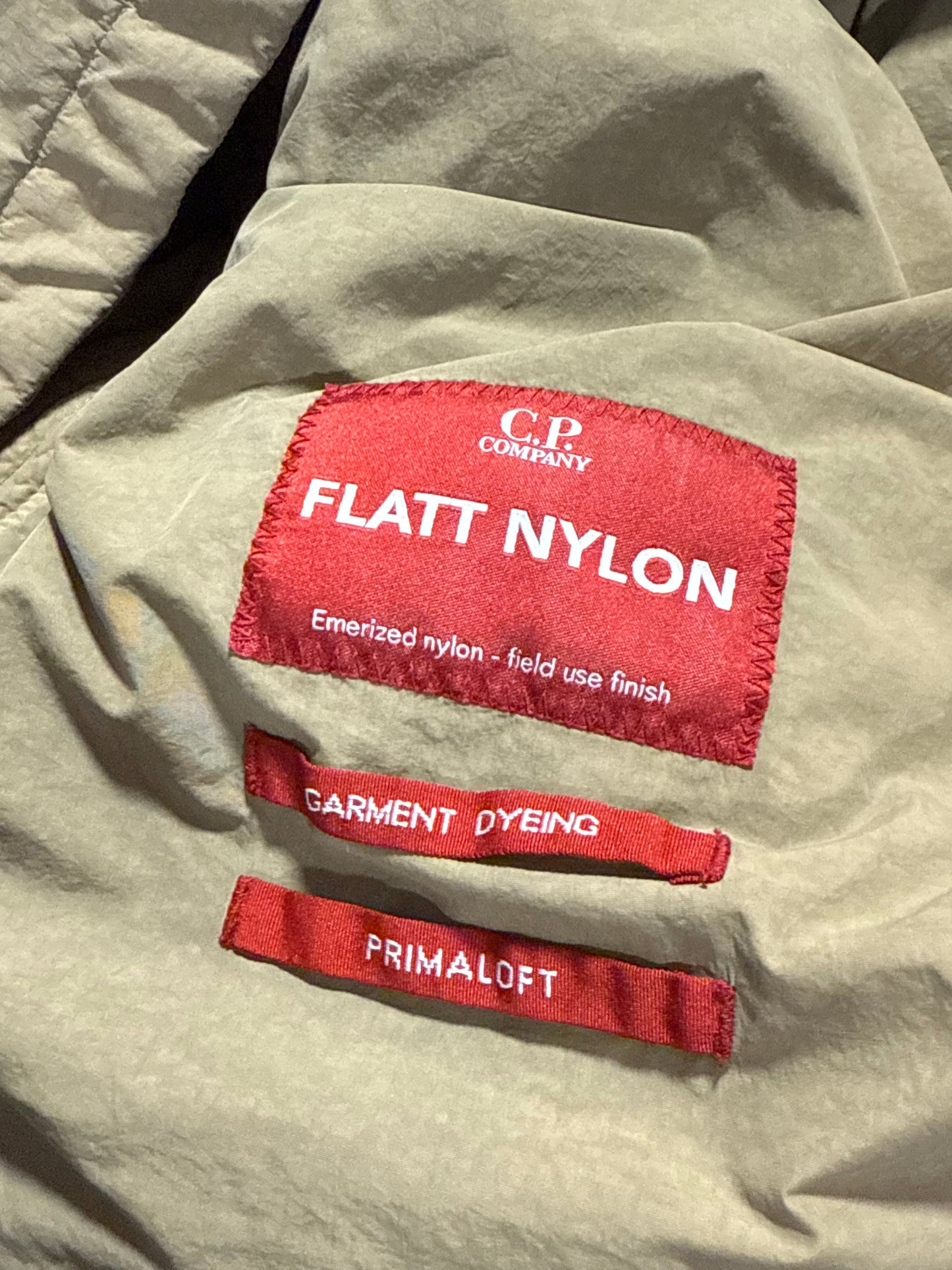 C.P. Company Flatt Nylon Primaloft Jacket 52 BNWT | Default Title, Khaki