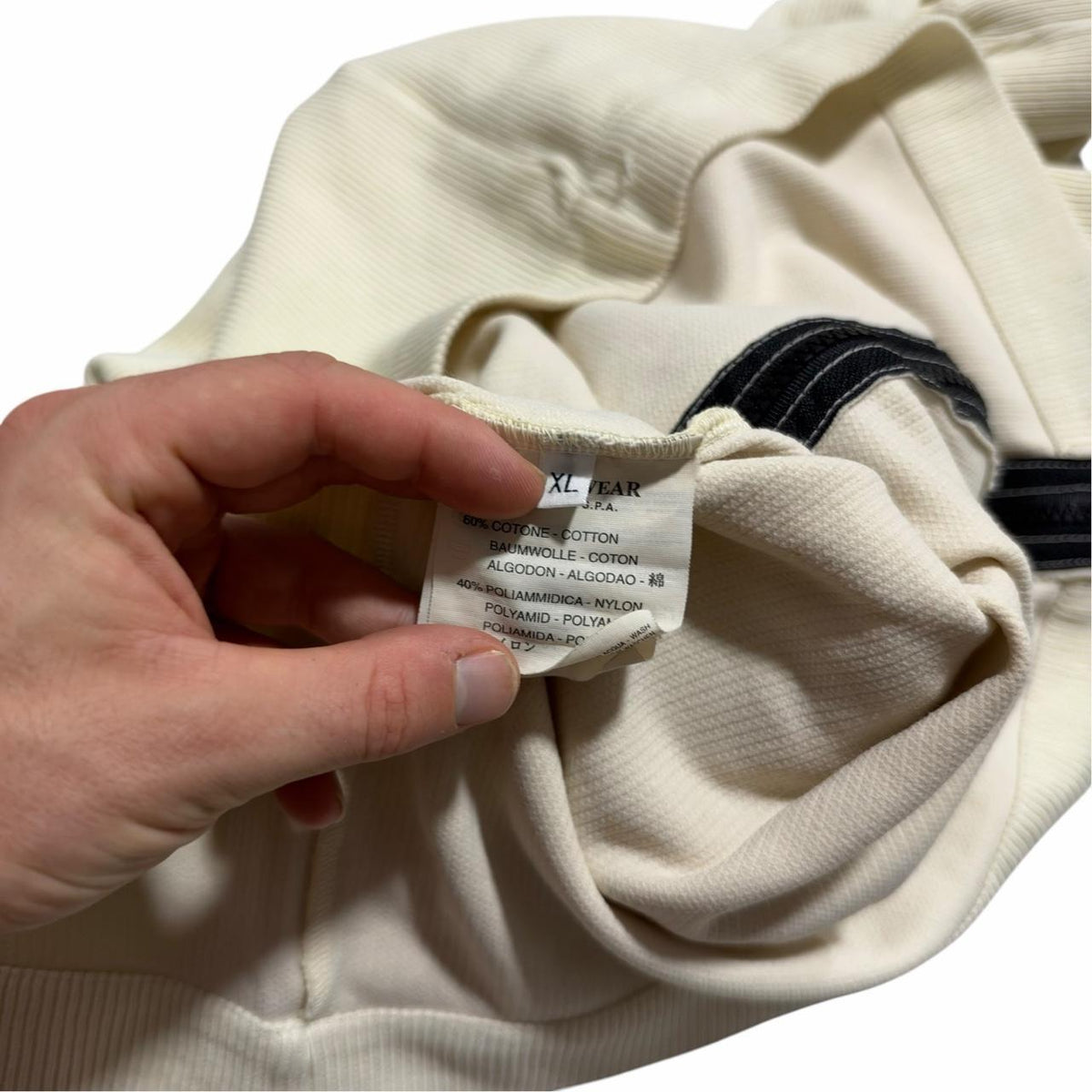 Stone Island S/S 2000 Ribbed Overshirt | XL, Off-White