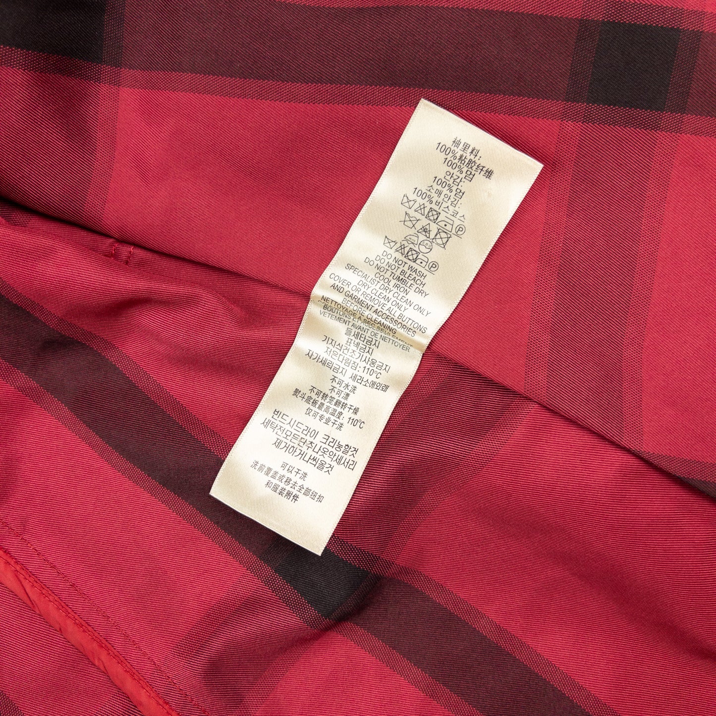 Vintage Burberry Nova Check Belted Trench Jacket Womens Size M