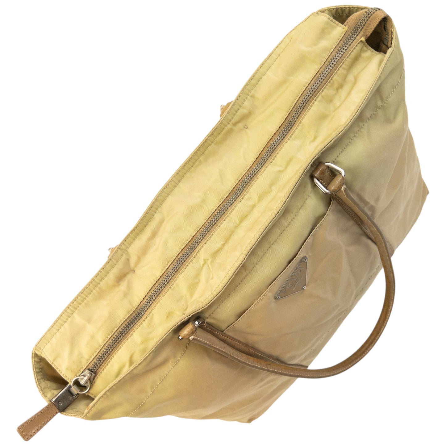 Vintage 2000s Prada Shoulder Bag | O/S, Beige