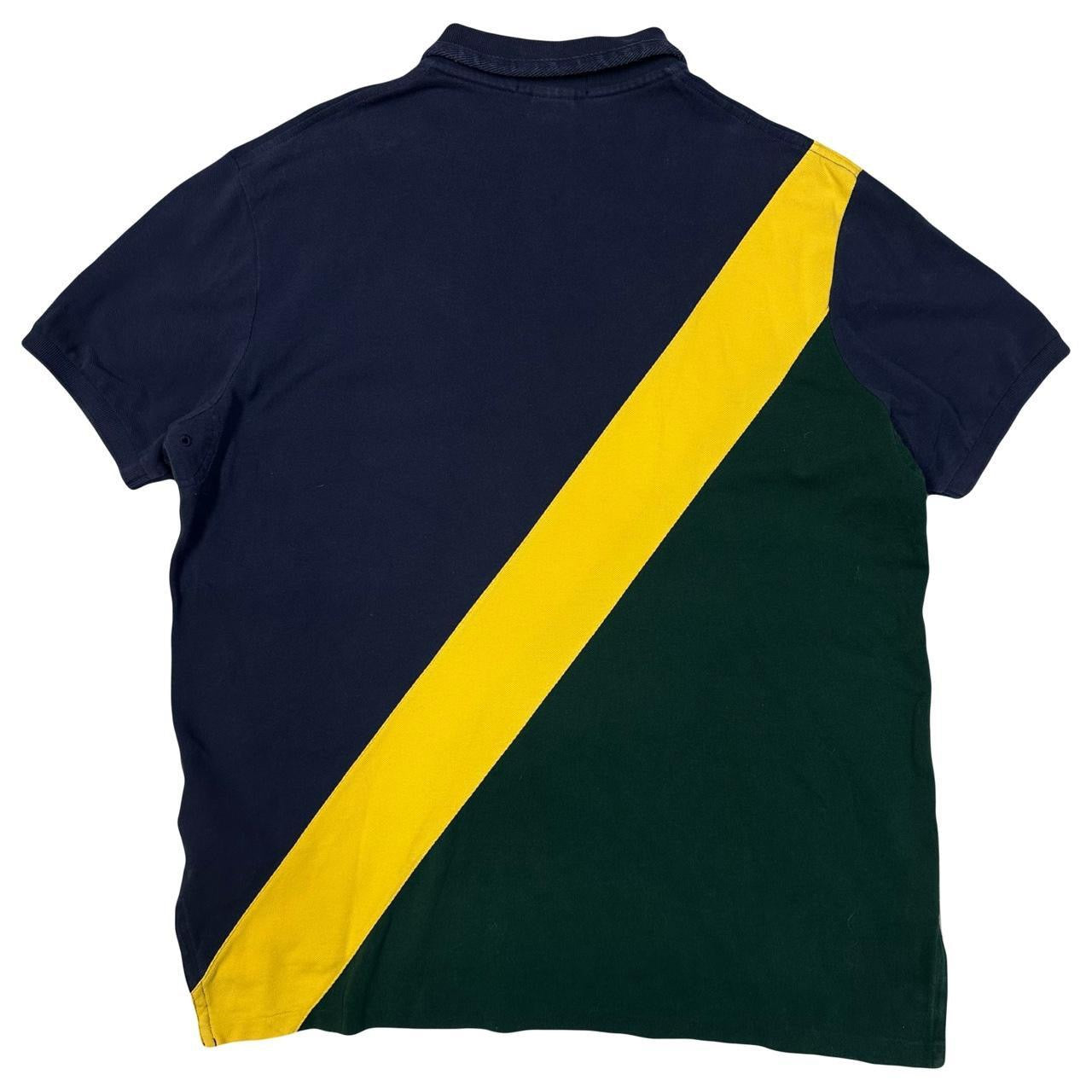 Ralph Lauren Polo In Navy, Green & Yellow ( XL )
