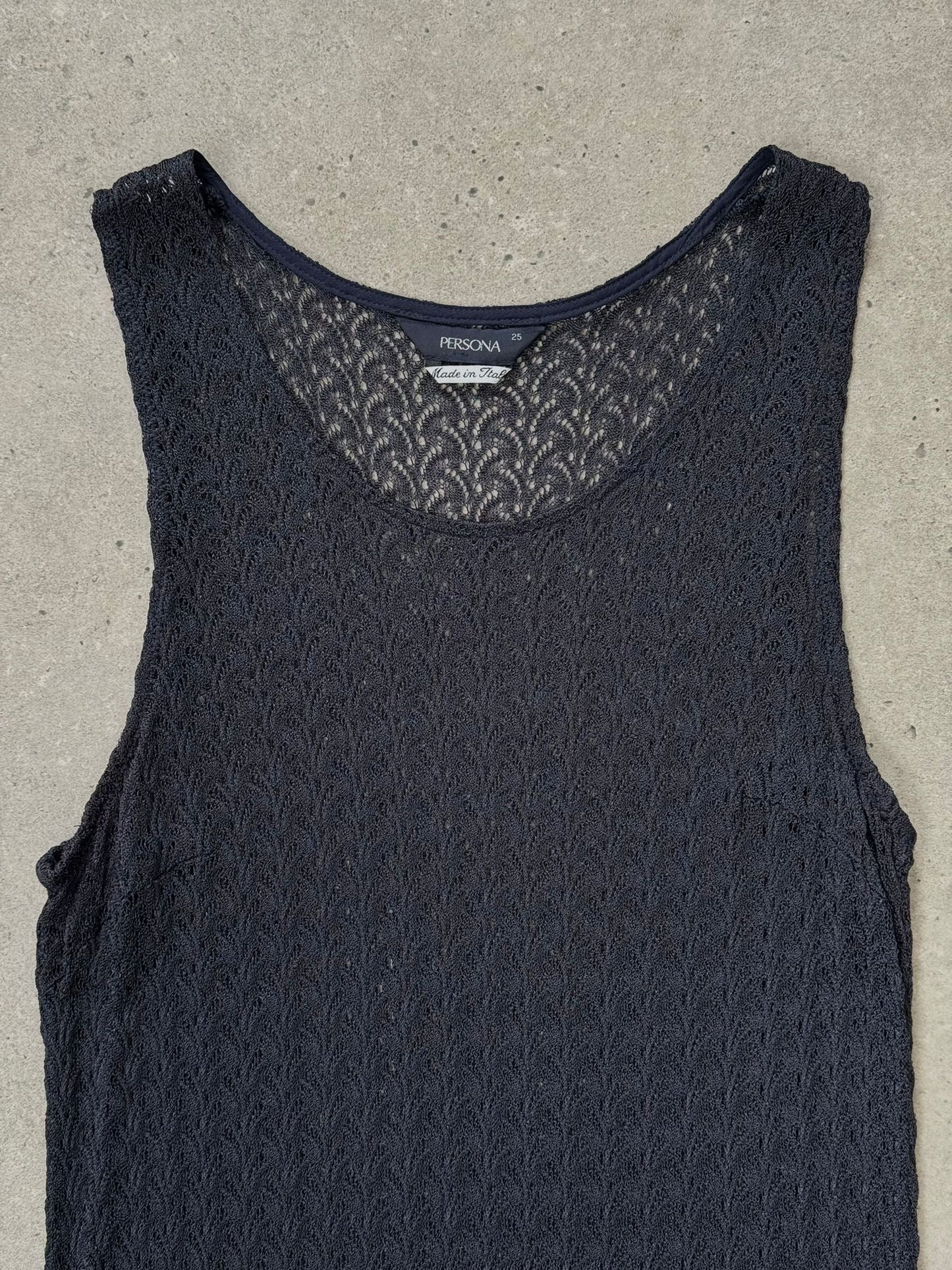 Italian Vintage 1990s Open Knit Dress – M