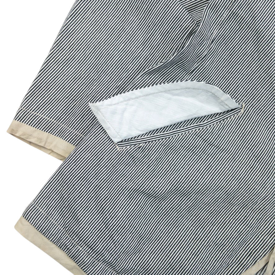 Vintage 2000s PPFM Striped Button Up Jacket Size M | Medium, Grey