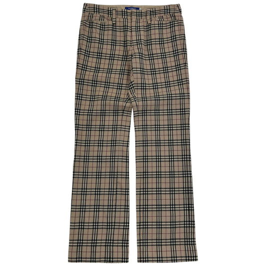 Vintage Burberry Check Trousers Size W28
