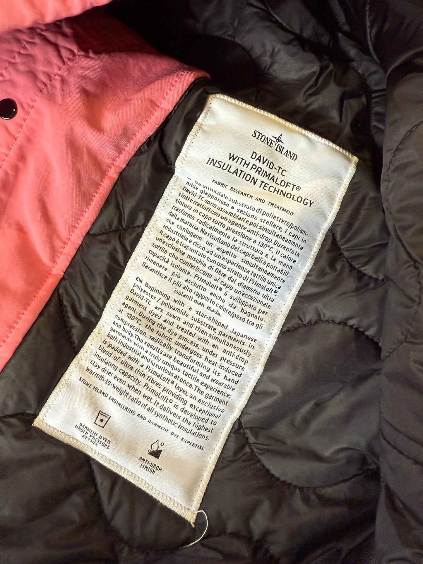 Stone Island AW/20 David-TC Primaloft Field Jacket XXL BNWT’s | Default Title, Pink