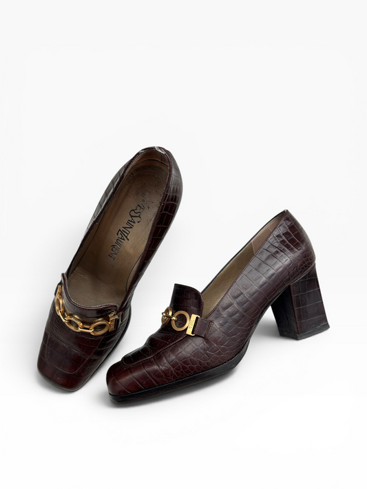 Yves Saint Laurent Heels | O/S, Gold