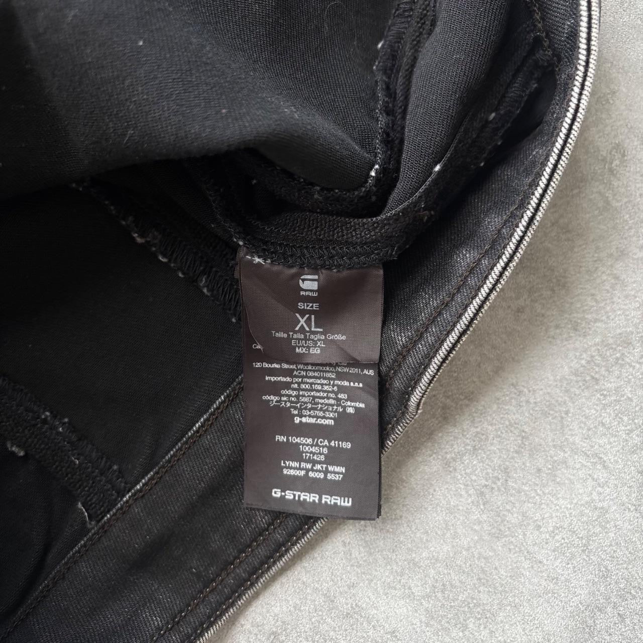 G-STAR WAXED DENIM JACKET | O/S, Black