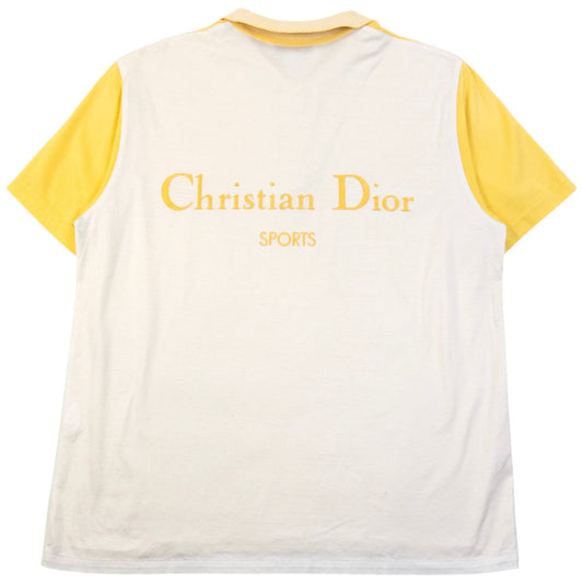 Vintage 90s Dior Sports Embroidered Polo Shirt Womens Size M | Medium, Multicoloured
