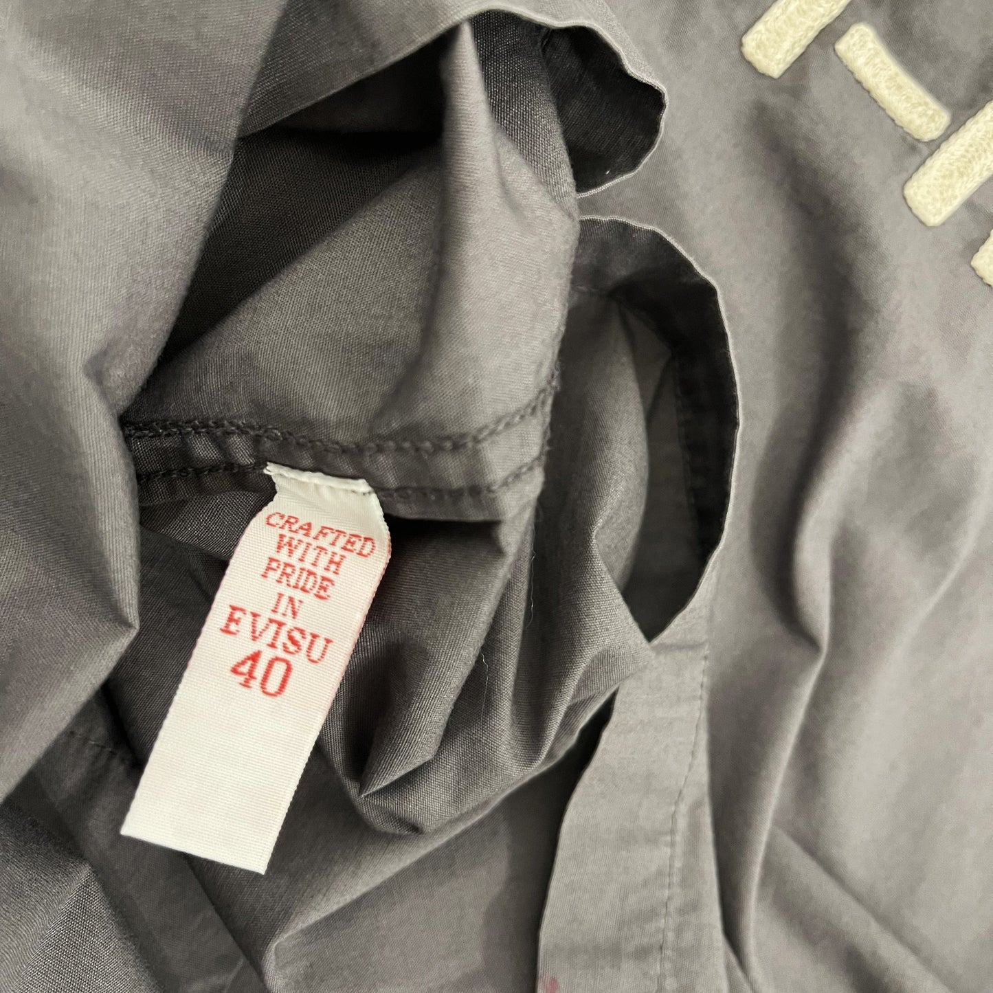 Evisu Paris Bowling Shirt - M | Medium, Charcoal