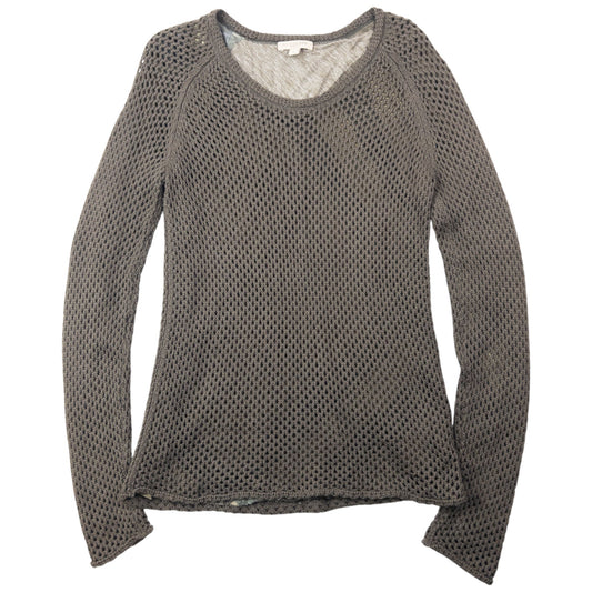 Vintage Burberry Brit Layered Knit Jumper Womens Size L | Large, Brown