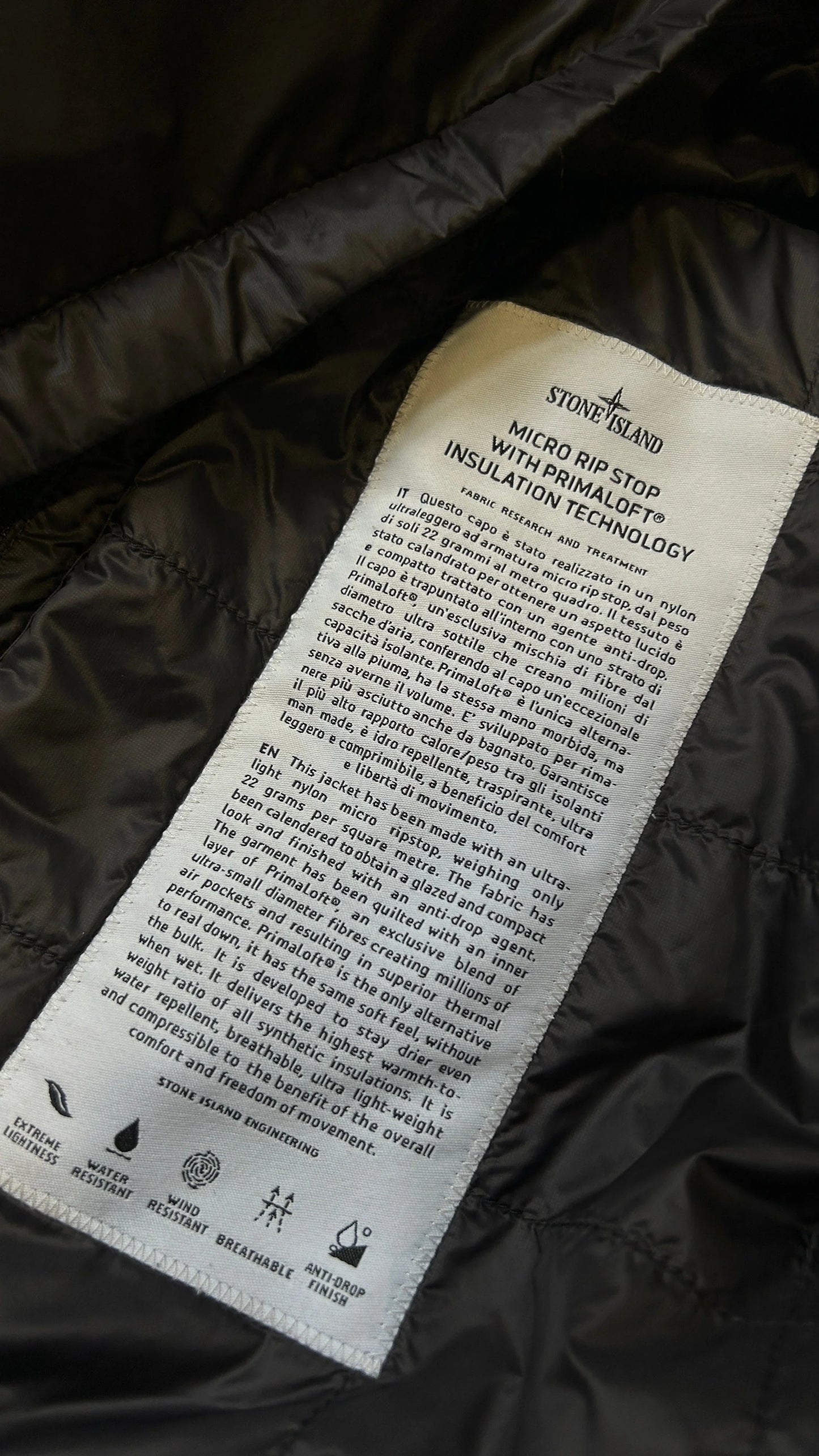 Stone Island SS/15 Micro Rip-stop Primaloft Jacket L
