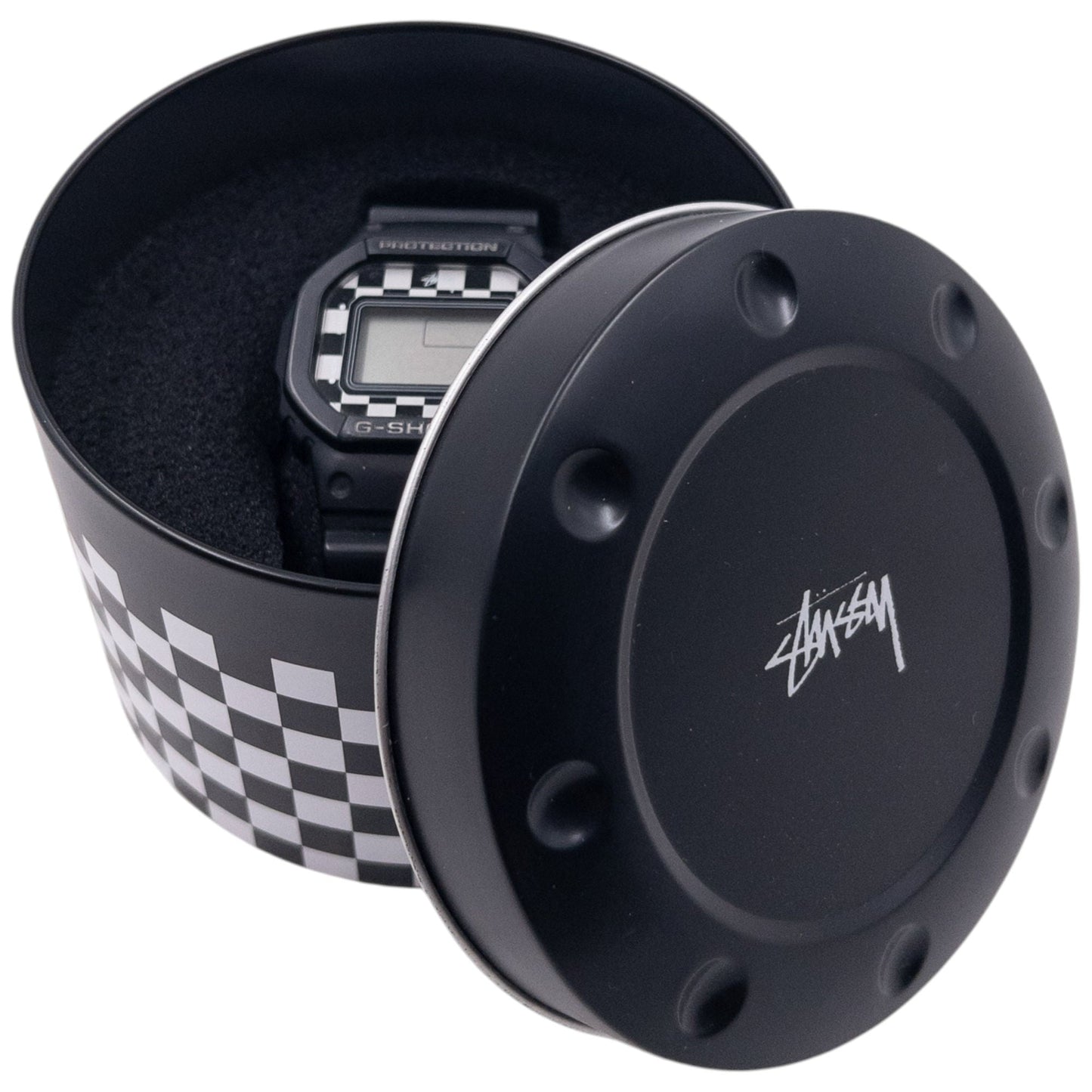 Vintage 2014 Stussy X Casio G-Shock DW-5600VT Checker Watch | O/S, Black