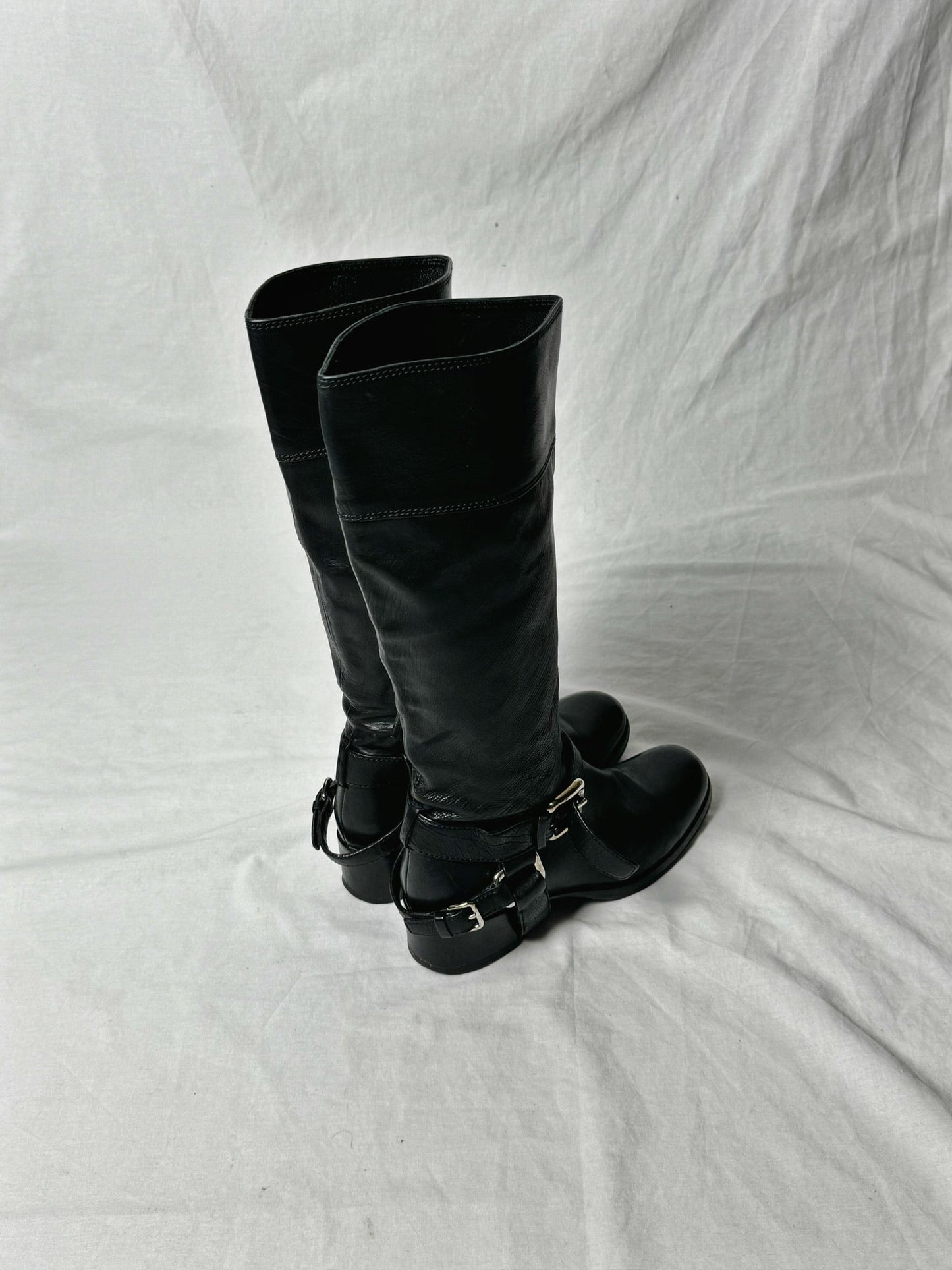 MIU MIU BIKER BOOTS | DEFAULT TITLE, Black