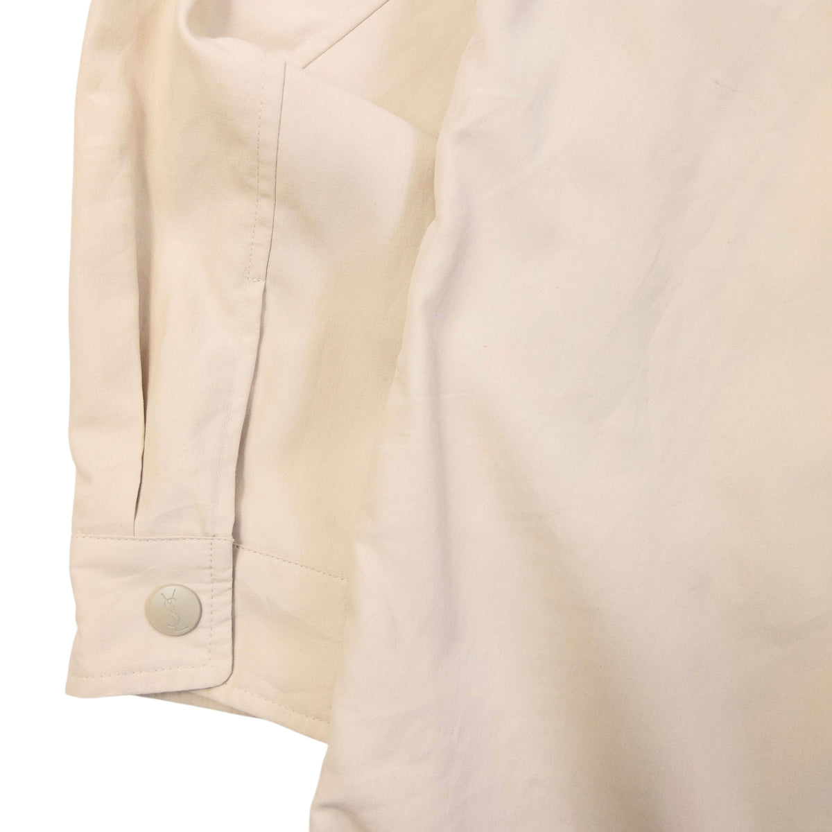 Vintage 90s YSL Yves Saint Laurent Zip Up Jacket Size L | Large, Cream