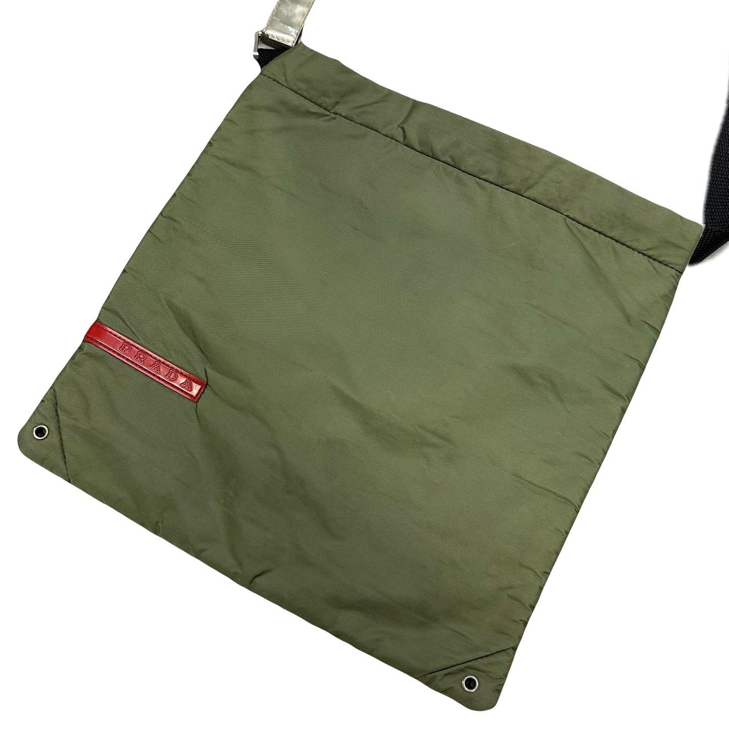 Prada Sport Side Bag In Khaki Green