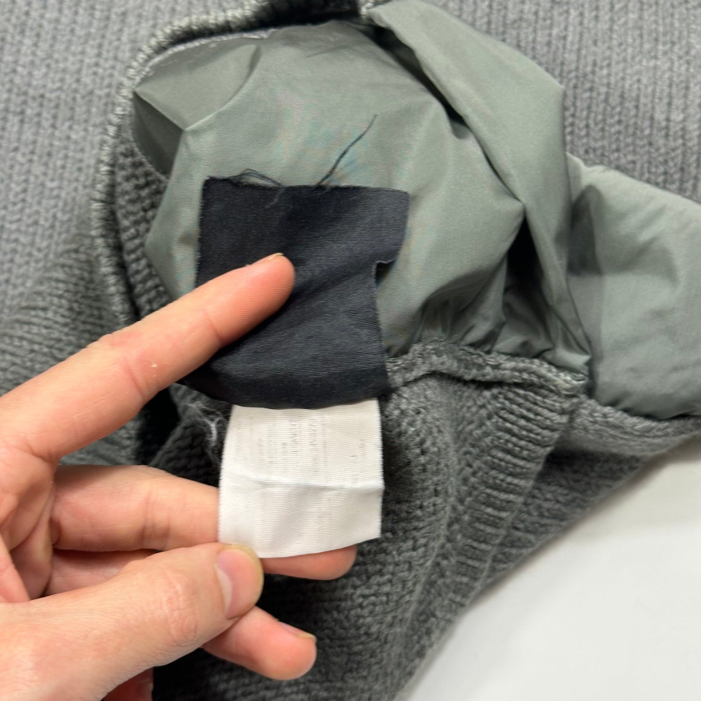 Prada Sport 00’s Wool & Nylon Panelled Thick Knit Jumper - S