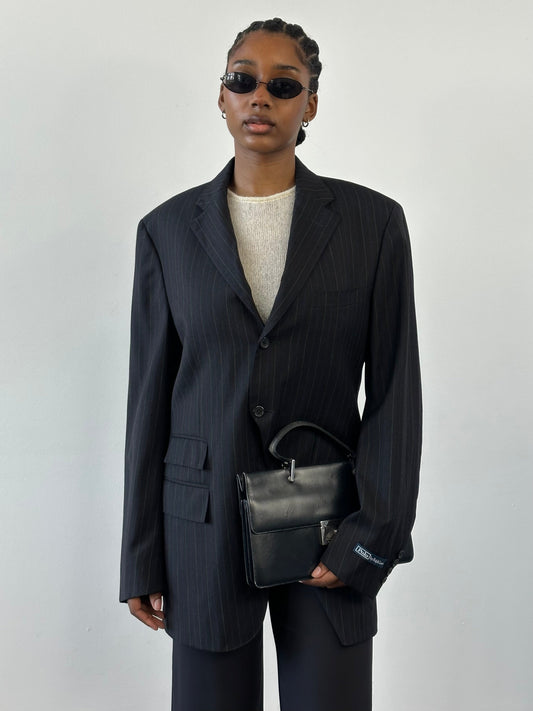 Ralph Lauren Polo 2000s Pure Wool Stripe Blazer – 40L/L