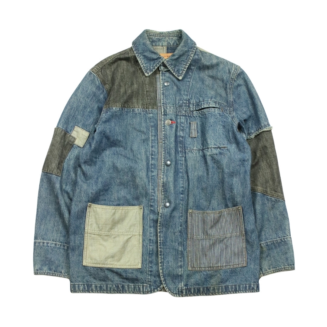 PPFM PATCHWORK DENIM JACKET - L – Known Source