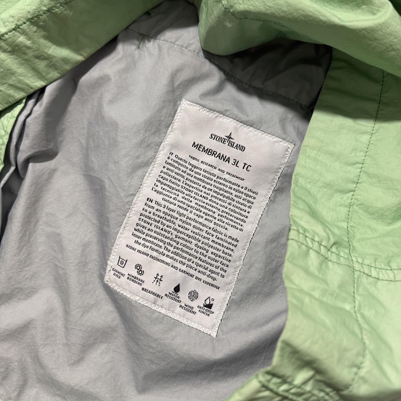 Stone Island Membrana 3L TC Jacket | XXL, Mint Green