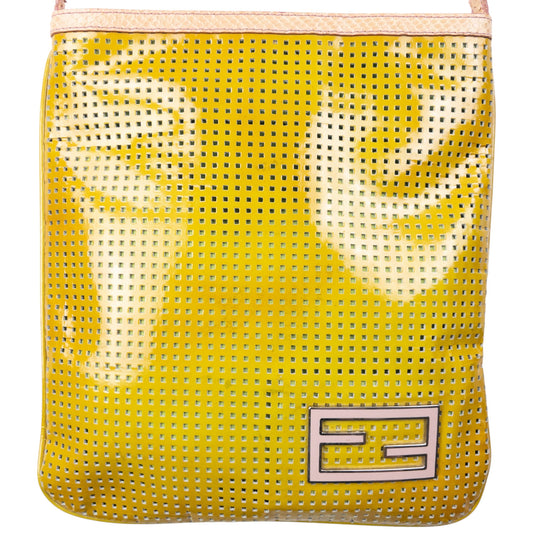 Vintage 2000s Fendi Leather Shoulder Bag