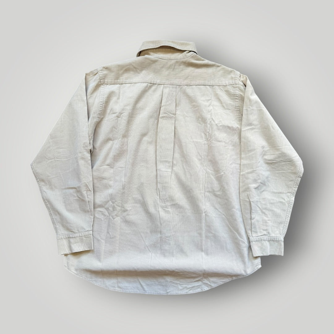 Nepenthes by Todd Killian NYC Micro Cord 3D Pocket Utility Overshirt M/L | O/S, Cream