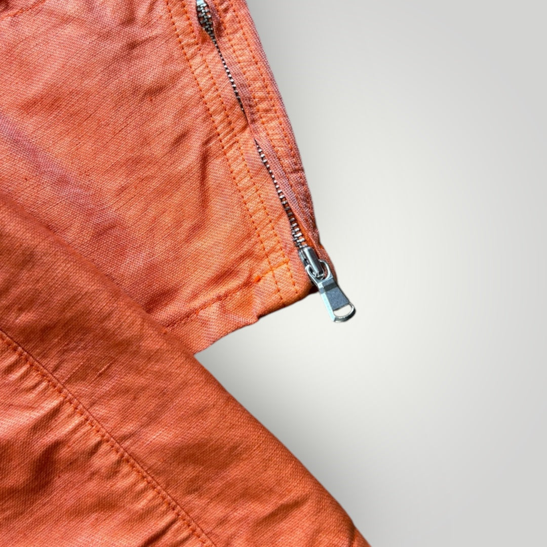 SS 2005 C.P. Company Rubberised Nylon-Linen Mille Miglia Goggle Jacket 52