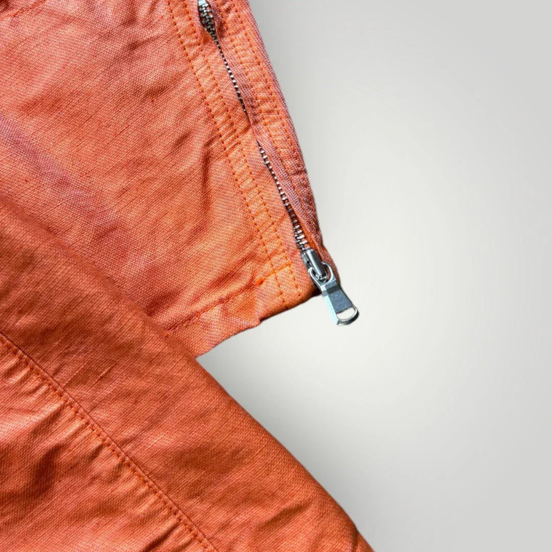 SS 2005 C.P. Company Rubberised Nylon-Linen Mille Miglia Goggle Jacket 52