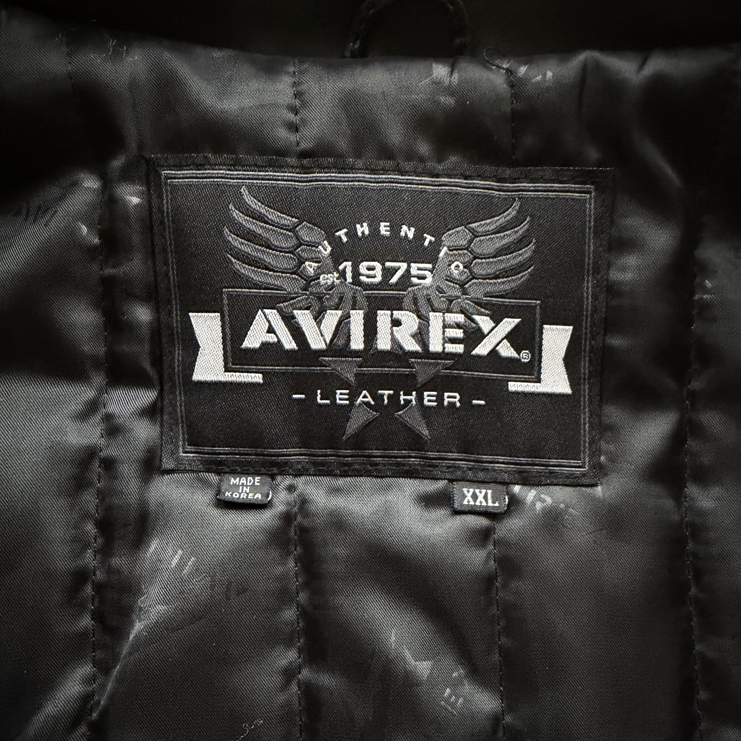 Avirex 'Kajukenbo' Martial Arts Leather Varsity Jacket - XXL