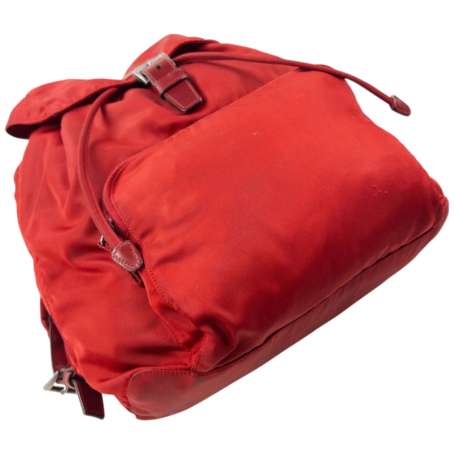 Vintage 90s Prada Bucket Backpack | O/S, Red