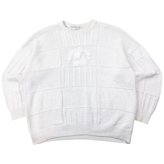 Vintage Burberry Embroidered Knit Jumper Size M