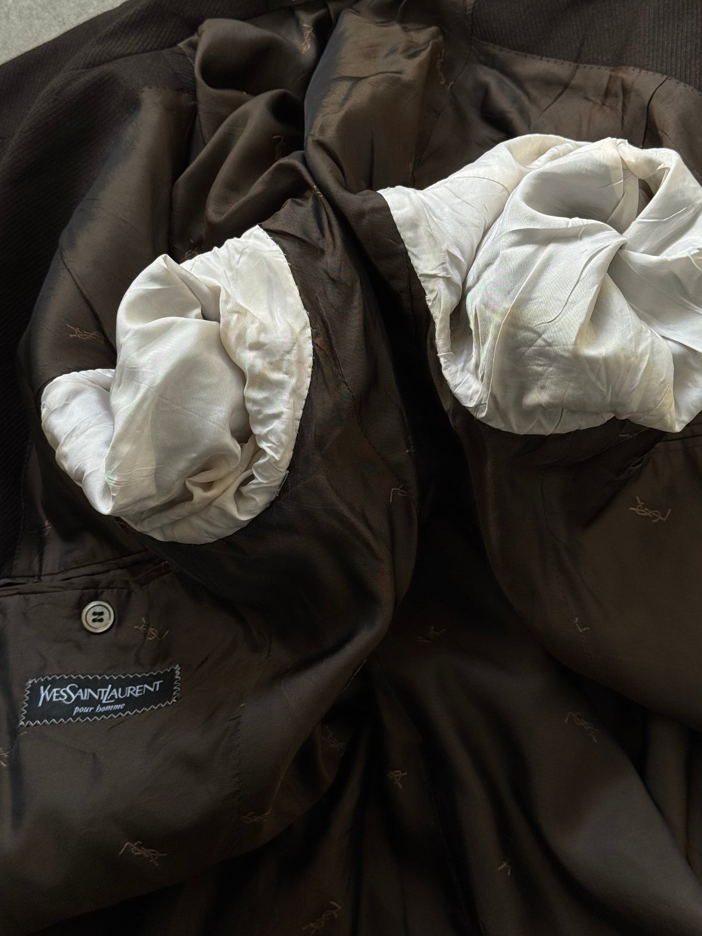 Yves Saint Laurent Pour Homme 1990s Pure Wool Single Breasted Blazer - 38R/M