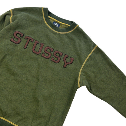 Vintage Stussy Puff Logo Sweatshirt Size M