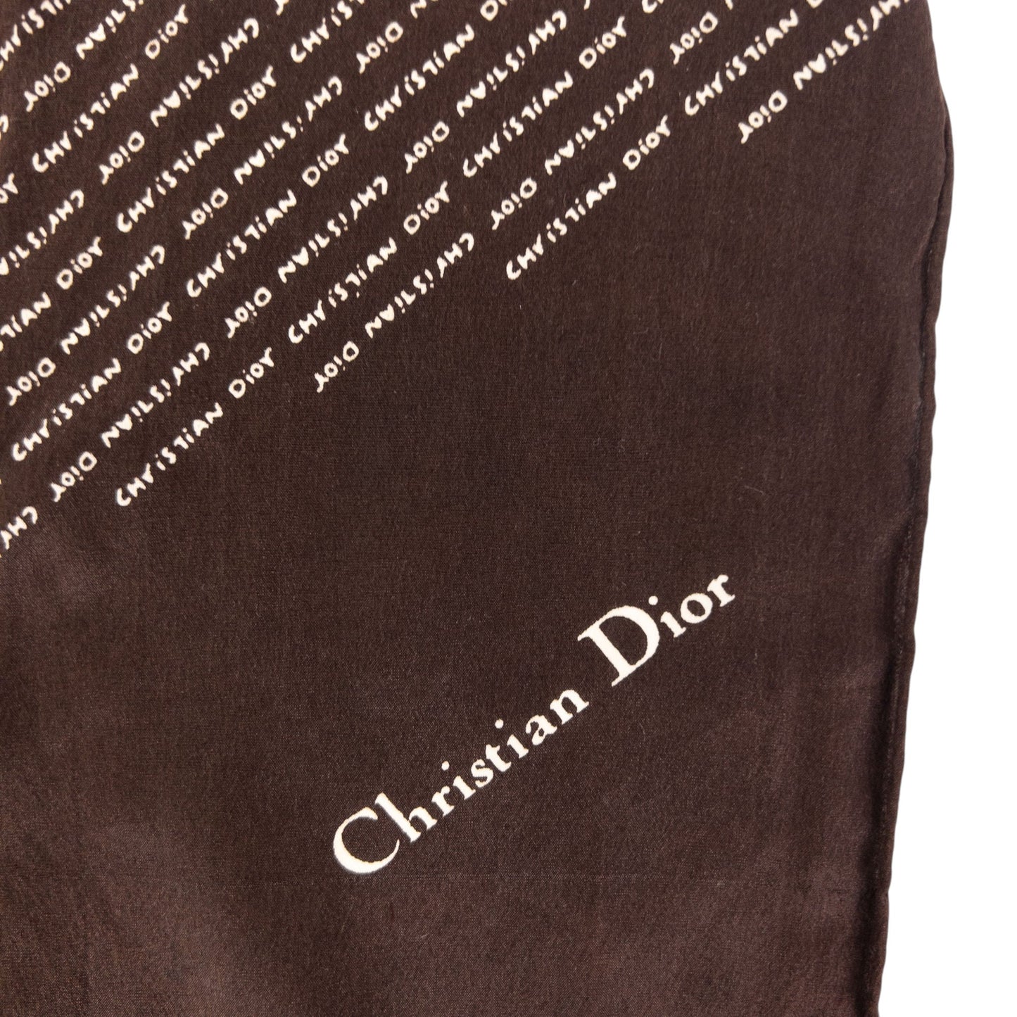 Vintage Dior Monogram Silk Scarf