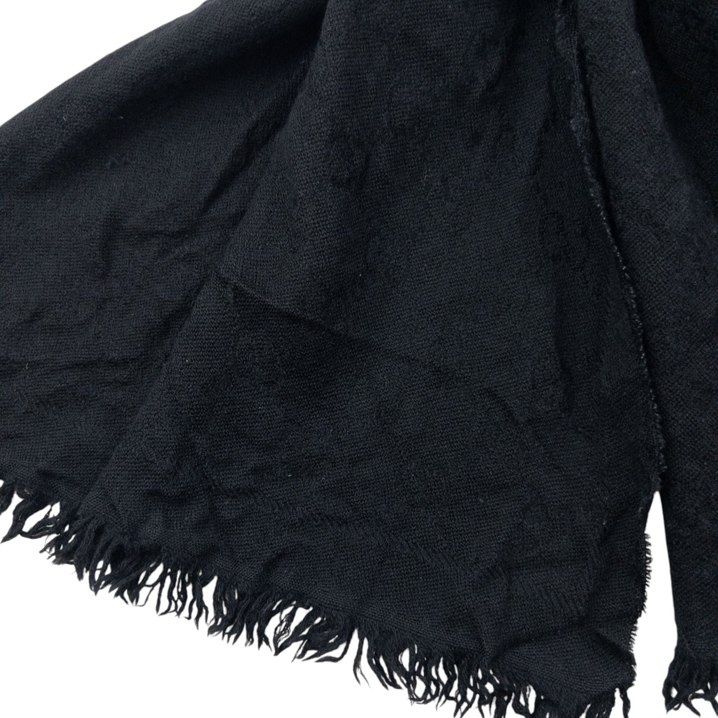 Vintage 2000s Gucci Monogram Wool Scarf | O/S, Black
