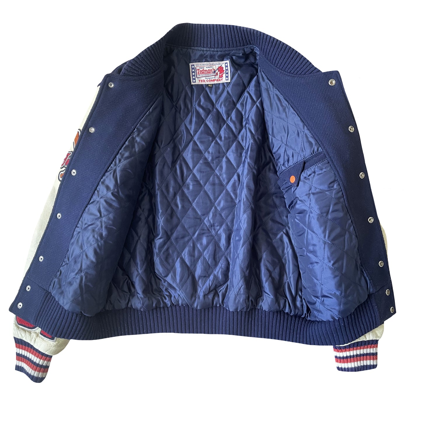 Tedman's 'California Devils' Varsity Jacket - L | Large, Navy and White